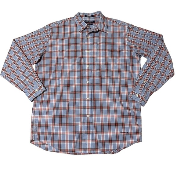 Daniel Cremieux Other - DANIEL CREMIEUX Mens Tailored Fit Plaid Long Sleeve Button Down Shirt Size L